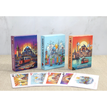 İstanbul Temalı İskambil Oyun Kartı Alk4350 - Lisinya