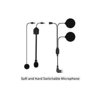 Mikrofonlu Motosiklet Kaskı Kulaklığı Tam/yarım Yüz Kaskları İçin 2’si 1 Arada Kulaklık Seti - Lisinya