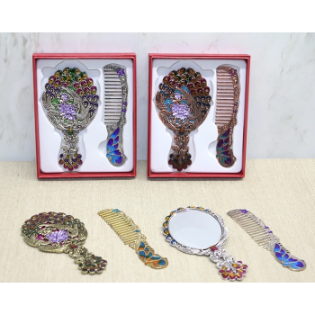 Tavuskuşu Ayna Ve Tarak Seti Küçük Boy Alk4987 - Lisinya