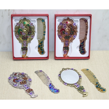 Tavuskuşu Ayna Ve Tarak Seti Küçük Boy Alk4988 - Lisinya