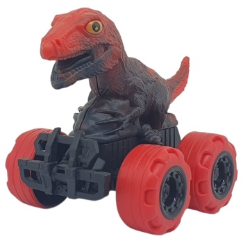 Sürtmeli Dinazor Arabalar 12 cm - H-20 - T-Rex - Kırmızı (Lisinya)