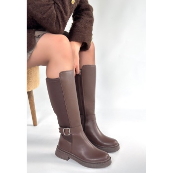 Zinda Kahverengi Cilt Çizme - Lisinya