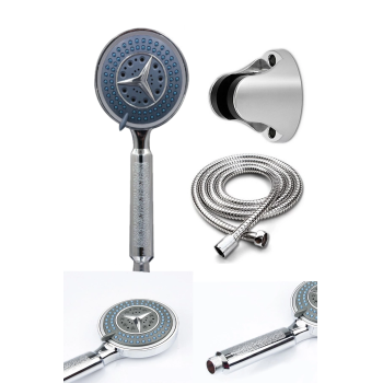 Fonksiyonlu Duş Başlığı Seti Başlık, Hortum Ve Mafsal Seti ( Lisinya )