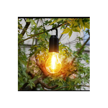 Taşınabilir Şarjlı Led Ampül Outdoor Kamp Bahçe Lambası 10w Askılı Kırılmaz Led Işık ( Lisinya )