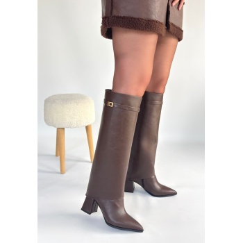 Jike Kahverengi Cilt Tak Çıkar Çizme - Lisinya