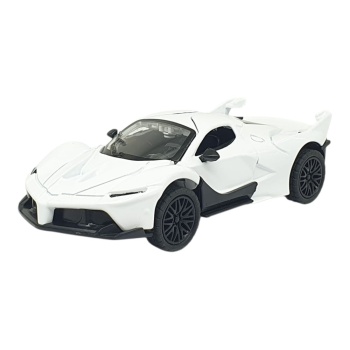 Çek Bırak Metal Arabalar 13 cm - SR2212- Beyaz (Lisinya)