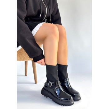 Zerta Siyah Rugan Streçli Bot - Lisinya