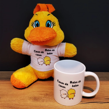 Canım Da Canım Balım Da Balım Oyuncak Ve Kupa Hediye Seti ( Lisinya )