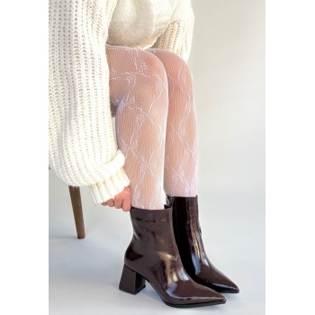 Mosy Bordo Rugan Topuklu Bot - Lisinya