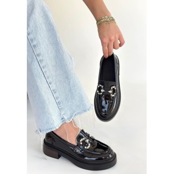 Ertin Siyah Rugan Oxford Ayakkabı - Lisinya