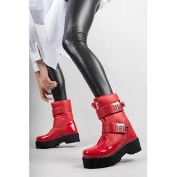 Miah Kırmızı Rugan Kar Bot - Lisinya