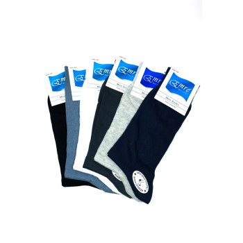 Penye Yazlık Erkek Çorap Burun Dikişsiz Takviyeli Topuk ve Burun 6 çift