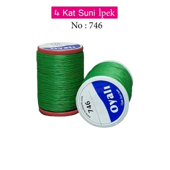 Oyalı 4 Kat Suni İpek İplik İğne Oyası Boncuk İpi Tığ Oyası No:746