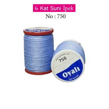 Oyalı 4 Kat Suni İpek İplik İğne Oyası Boncuk İpi Tığ Oyası No:750