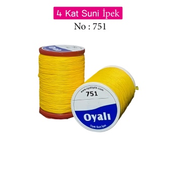 Oyalı 4 Kat Suni İpek İplik İğne Oyası Boncuk İpi Tığ Oyası No:751