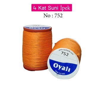 Oyalı 4 Kat Suni İpek İplik İğne Oyası Boncuk İpi Tığ Oyası No:752