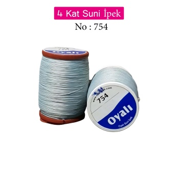 Oyalı 4 Kat Suni İpek İplik İğne Oyası Boncuk İpi Tığ Oyası No:754