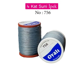 Oyalı 4 Kat Suni İpek İplik İğne Oyası Boncuk İpi Tığ Oyası No:756