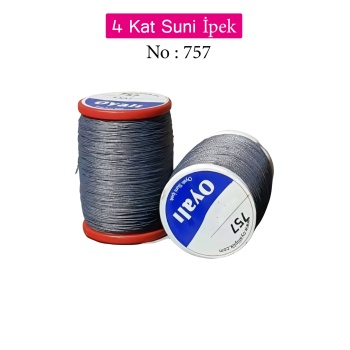Oyalı 4 Kat Suni İpek İplik İğne Oyası Boncuk İpi Tığ Oyası No:757