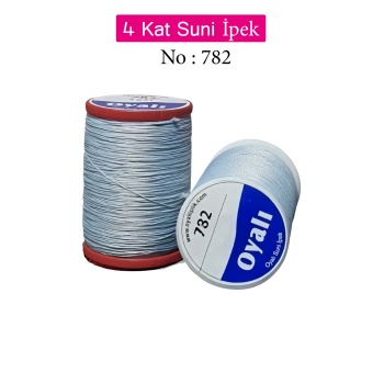 Oyalı 4 Kat Suni İpek İplik İğne Oyası Boncuk İpi Tığ Oyası No:782