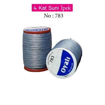 Oyalı 4 Kat Suni İpek İplik İğne Oyası Boncuk İpi Tığ Oyası No:783