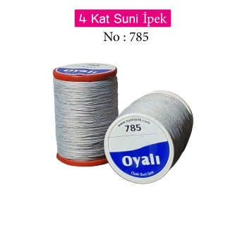 Oyalı 4 Kat Suni İpek İplik İğne Oyası Boncuk İpi Tığ Oyası No:785
