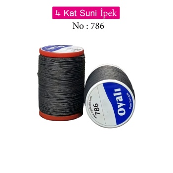 Oyalı 4 Kat Suni İpek İplik İğne Oyası Boncuk İpi Tığ Oyası No:786