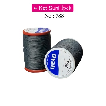Oyalı 4 Kat Suni İpek İplik İğne Oyası Boncuk İpi Tığ Oyası No:788