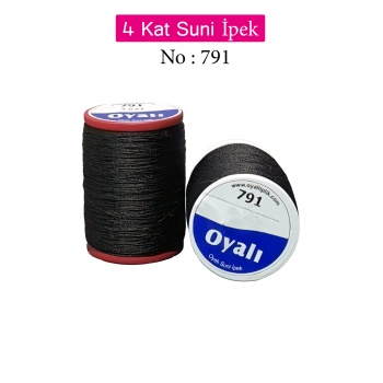 Oyalı 4 Kat Suni İpek İplik İğne Oyası Boncuk İpi Tığ Oyası No:791