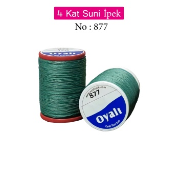 Oyalı 4 Kat Suni İpek İplik İğne Oyası Boncuk İpi Tığ Oyası No:877