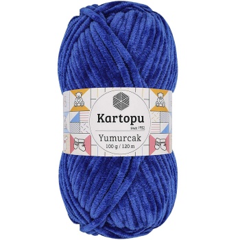 Yumurcak Kadife El Örgü İpi Gece Mavisi K524