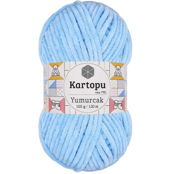 Yumurcak Kadife El Örgü İpi Mavi K540