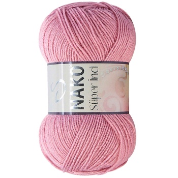 Süper İnci El Örgü İpi 100 gr Gül Kurusu 275