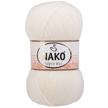 Süper İnci El Örgü İpi 100 gr Ekru 300