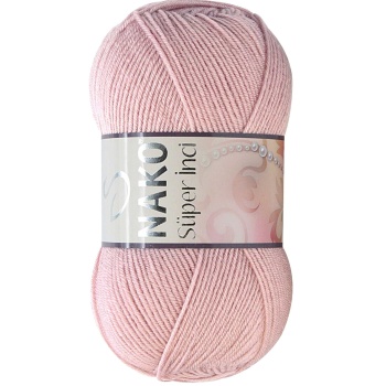 Süper İnci El Örgü İpi 100 gr Pembemsi Pudra 10275