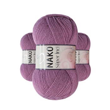 3 Adet Süper İnci El Örgü İpi 100 gr Koyu Gülkurusu 569