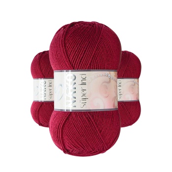 3 Adet Süper İnci El Örgü İpi 100 gr Vişne Çürüğü 3630