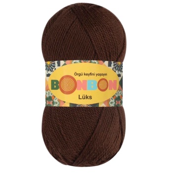 Lüks Patik İpi Yünü Kahve 98297