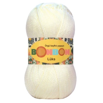 Lüks Patik İpi Yünü Ekru 98300