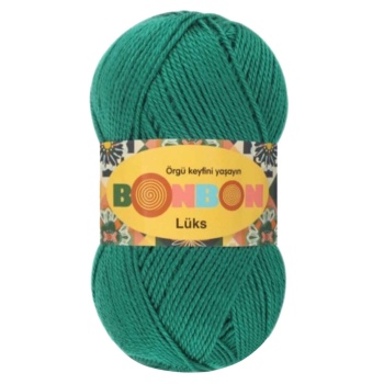 Lüks Patik İpi Yünü Ördek Başı Yeşili 98325