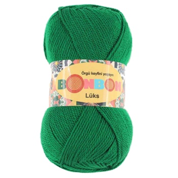 Lüks Patik İpi Yünü Canlı Yeşil 98596