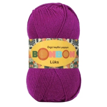 Lüks Patik İpi Yünü Koyu Fuşya 98677