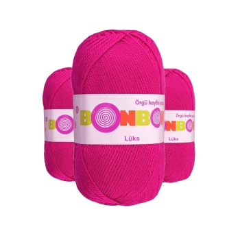 3 Adet Lüks Patik İpi Yünü Neon Fuşya 98678