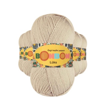 5 Adet Lüks Patik İpi Yünü Bej 98338