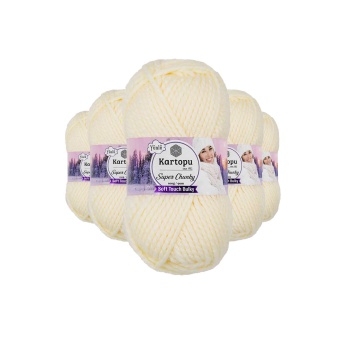 5 Adet Super Chunky Kalın Kışlık El Örgü Ipliği 100 Gr K034
