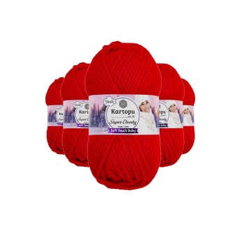 5 Adet Super Chunky Kalın Kışlık El Örgü Ipliği 100 Gr K160