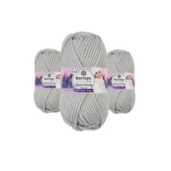 3 Adet Super Chunky Kalın Kışlık El Örgü Ipliği 100 Gr K914