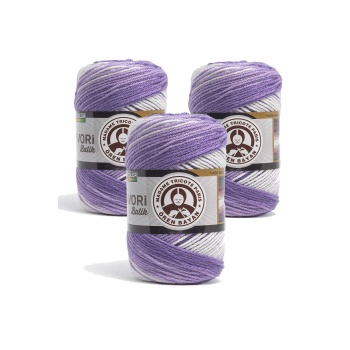 3 Adet Favori Batik El Örgü Ipliği 100 Gr 912