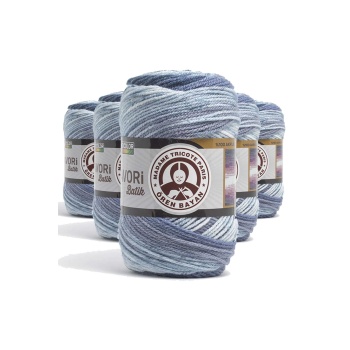 5 Adet Favori Batik El Örgü Ipliği 100 Gr 913