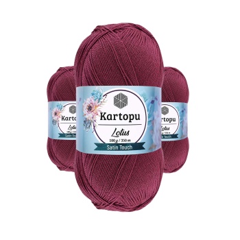 3 Adet Lotus Bikini Büstiyer Bluz Örgü İpi  K756 Begonvil